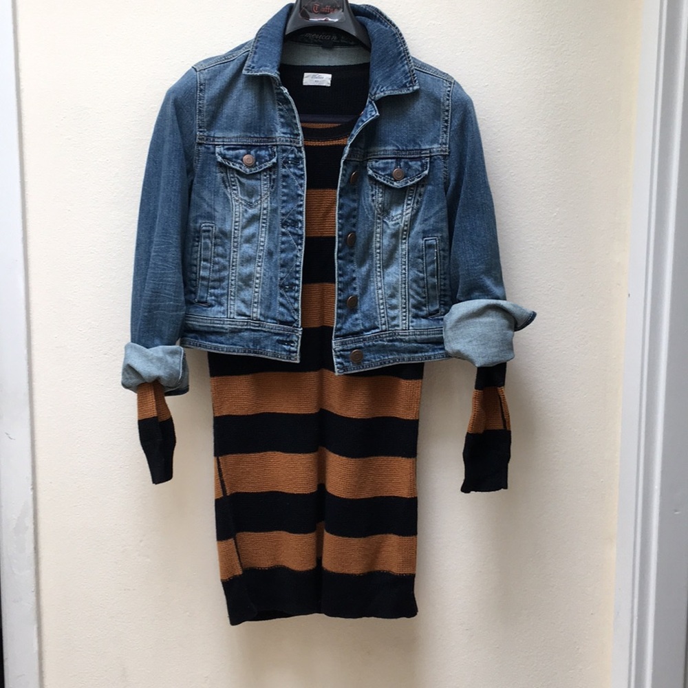 Madewell Striped Sweater Dress